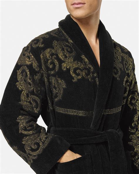 versace la coupe des dieux bathrobe|Coupe des Dieux Bathrobe Black,Print .